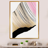 Minimalism Pink And Gold Cubic Fusion I