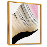 Minimalism Pink And Gold Cubic Fusion I