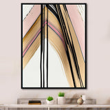 Minimalism Pink And Gold Cubic Fusion IX