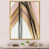 Minimalism Pink And Gold Cubic Fusion IX