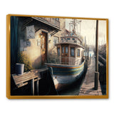 Rustic Port With A Fishing Boat IV