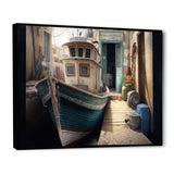 Rustic Port With A Fishing Boat VI