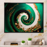 Green And Gold Crashing Waves I