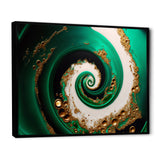 Green And Gold Crashing Waves I