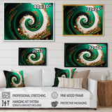 Green And Gold Crashing Waves I