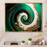 Green And Gold Crashing Waves I