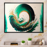 Green And Gold Crashing Waves III