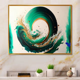 Green And Gold Crashing Waves III