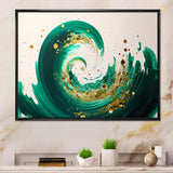 Green And Gold Crashing Waves IV