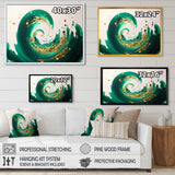 Green And Gold Crashing Waves IV