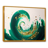 Green And Gold Crashing Waves IV