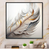 White Watercolor Feather