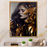 Gold And Black Sensual Woman I