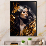 Gold And Black Sensual Woman II