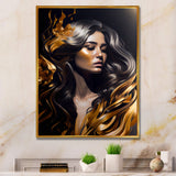 Gold And Black Sensual Woman II