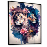 Cute Lions Floral Art I