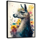 Cute Llama Floral Art II