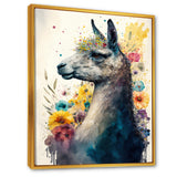 Cute Llama Floral Art II