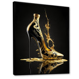 Golden Drip High Heel