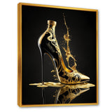 Golden Drip High Heel