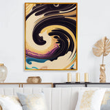 Purple, Gold And Blue Swirl I