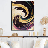 Purple, Gold And Blue Swirl III