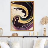 Purple, Gold And Blue Swirl III