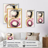 Pink And Gold Curves I