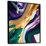 Purple, Green And Gold Bold Strokes I