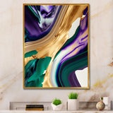 Purple, Green And Gold Bold Strokes I