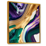 Purple, Green And Gold Bold Strokes I