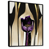 Purple Flower Flower On Abstract Paint IV