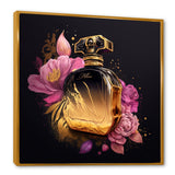 Chic Black And Gold Perfume Bottle V