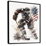 Usa Hockey Player In Action II