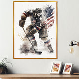 Usa Hockey Player In Action II