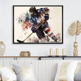 Usa Hockey Player In Action III