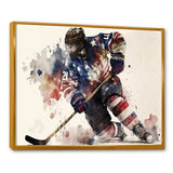 Usa Hockey Player In Action III