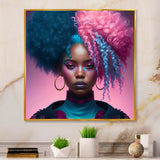 Hip Hop Girl With Pink And Blue Hair III