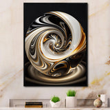 Gold And Black Stained Glass Spiral II