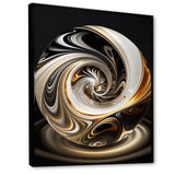 Gold And Black Stained Glass Spiral II