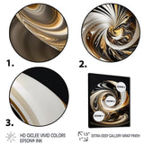 Gold And Black Stained Glass Spiral II