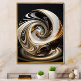 Gold And Black Stained Glass Spiral II