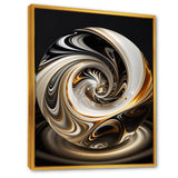 Gold And Black Stained Glass Spiral II