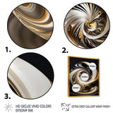 Gold And Black Stained Glass Spiral II