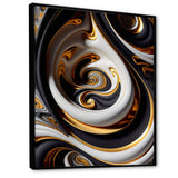 Gold And Black Stained Glass Spiral IV