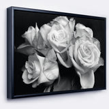 Bunch of Roses Black and White Wall Art