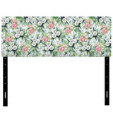 Wedding Flowers in White and Yellow Roses upholstered headboard