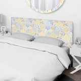 Patchwork Pattern with Hearts upholstered headboard