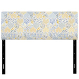 Patchwork Pattern with Hearts upholstered headboard