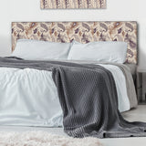 Various Feather Pattern upholstered headboard